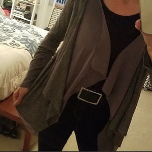 The Limited thin gray cardigan